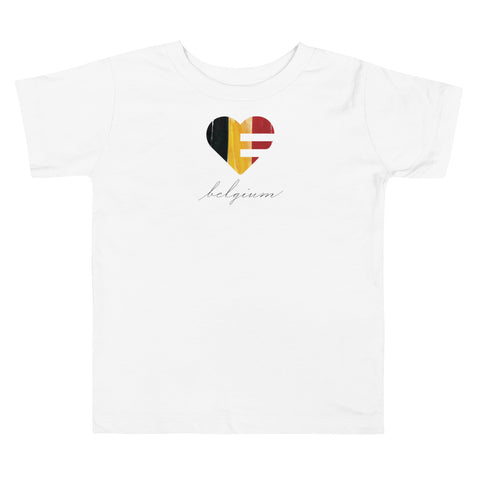 Belgium Heart Kid's Tee (2yrs-6yrs)