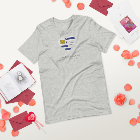 Uruguay Heart Unisex Tee