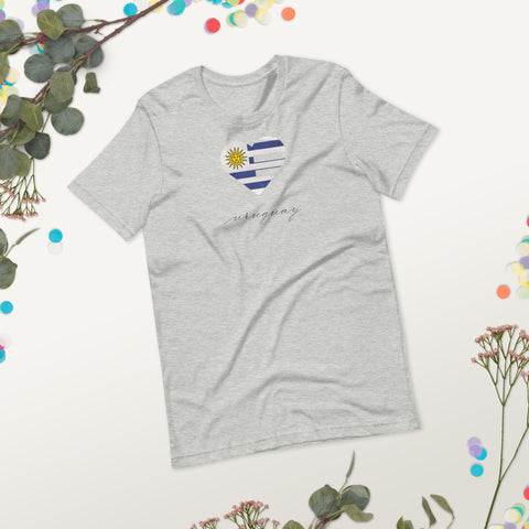 Uruguay Heart Unisex Tee
