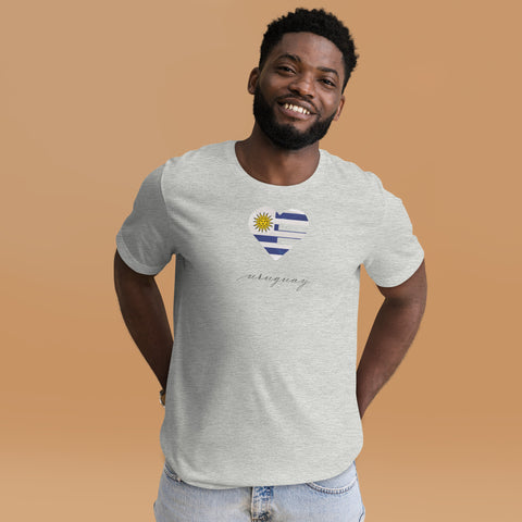 Uruguay Heart Unisex Tee