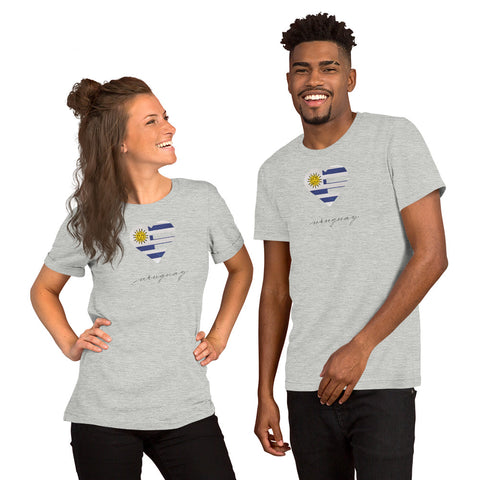 Uruguay Heart Unisex Tee
