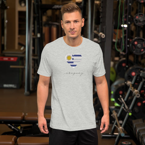 Uruguay Heart Unisex Tee
