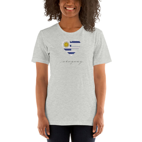 Uruguay Heart Unisex Tee