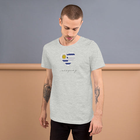 Uruguay Heart Unisex Tee