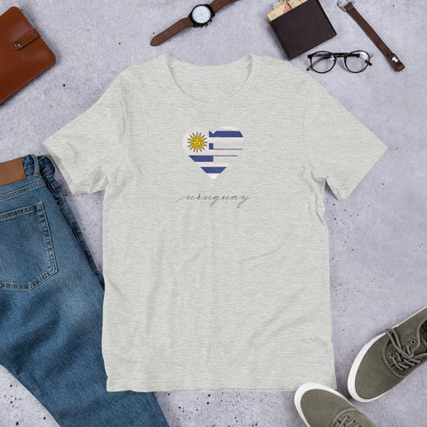 Uruguay Heart Unisex Tee