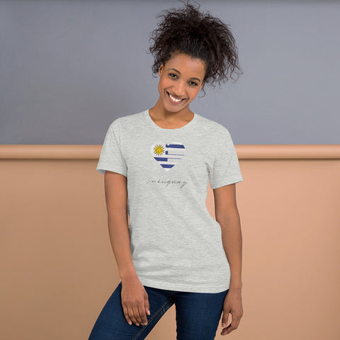 Uruguay Heart Unisex Tee