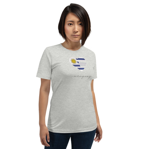 Uruguay Heart Unisex Tee