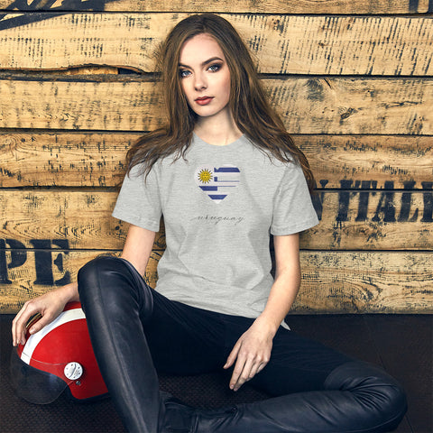 Uruguay Heart Unisex Tee