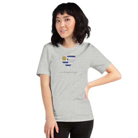 Uruguay Heart Unisex Tee
