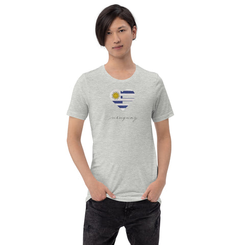 Uruguay Heart Unisex Tee