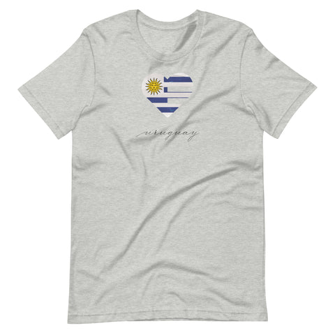 Uruguay Heart Unisex Tee