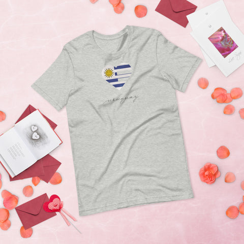Uruguay Heart Unisex Tee
