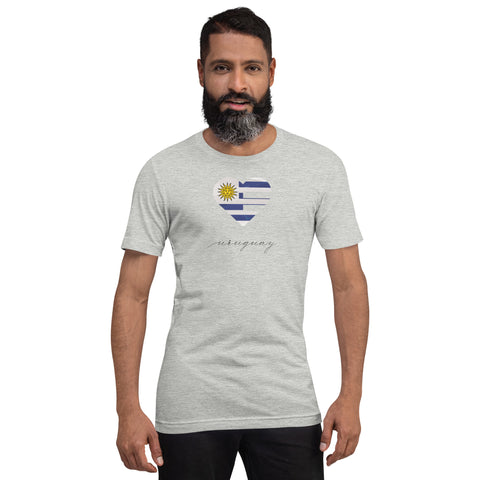 Uruguay Heart Unisex Tee