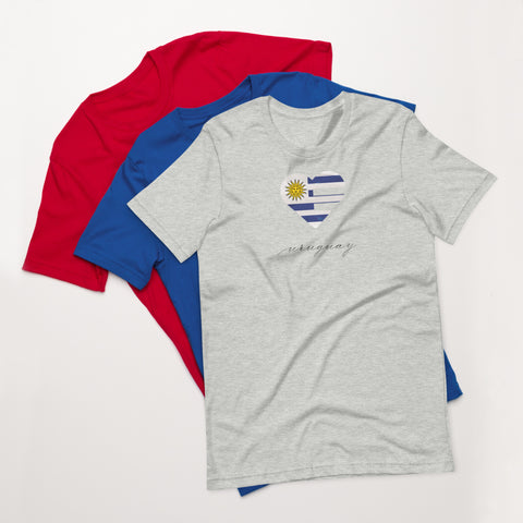 Uruguay Heart Unisex Tee
