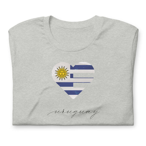Uruguay Heart Unisex Tee