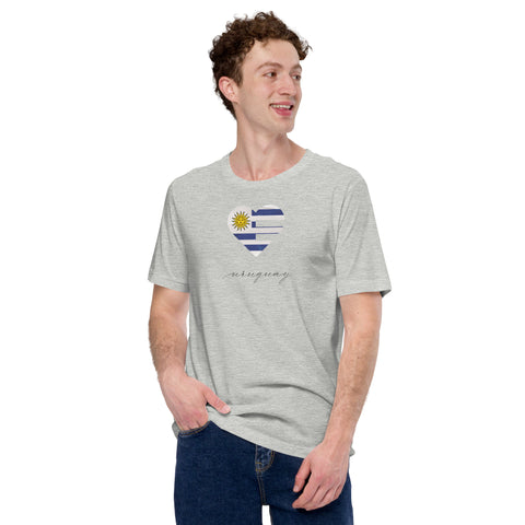 Uruguay Heart Unisex Tee