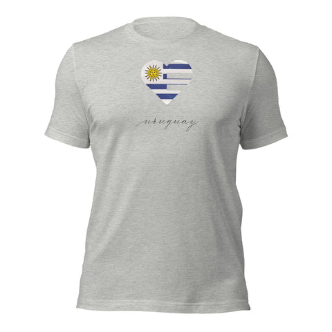 Uruguay Heart Unisex Tee