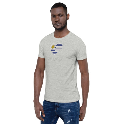Uruguay Heart Unisex Tee