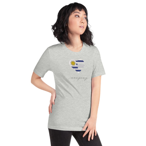 Uruguay Heart Unisex Tee