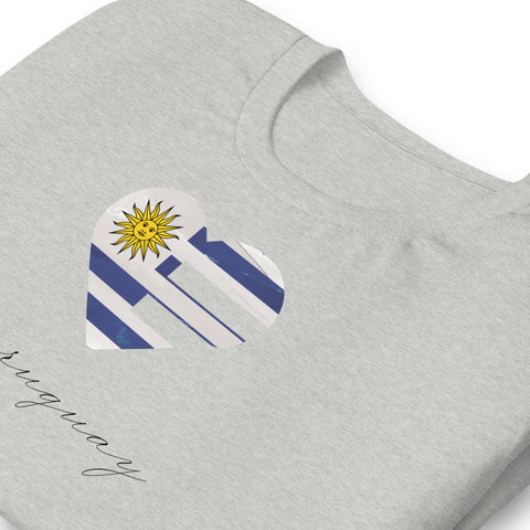 Uruguay Heart Unisex Tee
