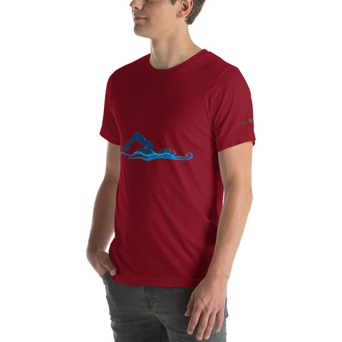 Swimming Unisex t-shirt