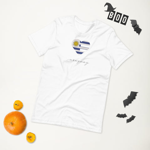 Uruguay Heart Unisex Tee