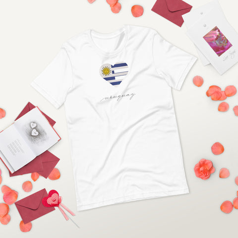 Uruguay Heart Unisex Tee