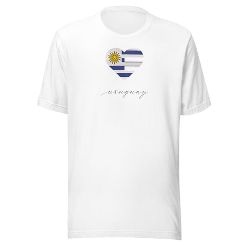 Uruguay Heart Unisex Tee