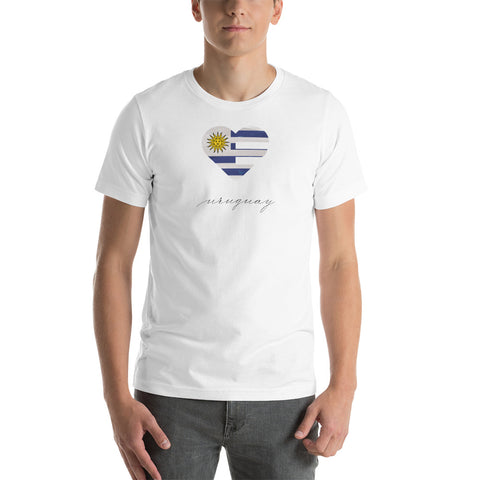 Uruguay Heart Unisex Tee