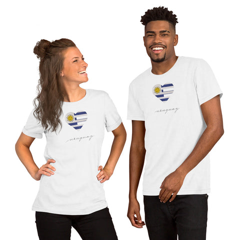Uruguay Heart Unisex Tee