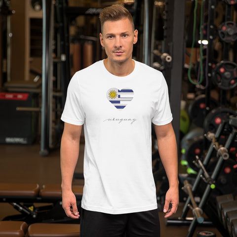 Uruguay Heart Unisex Tee