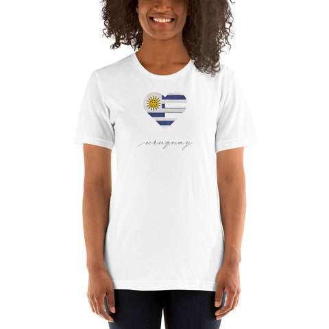Uruguay Heart Unisex Tee