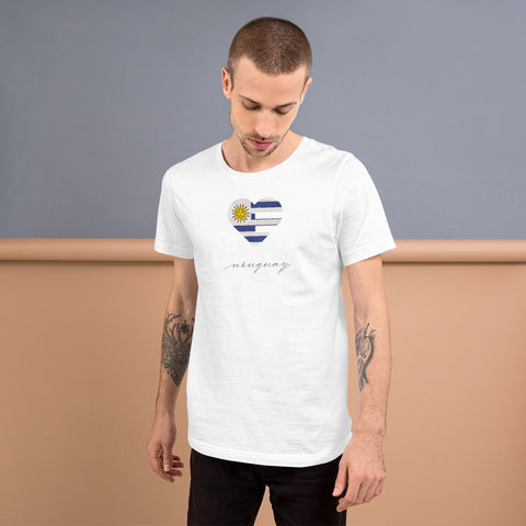 Uruguay Heart Unisex Tee
