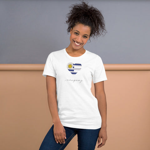 Uruguay Heart Unisex Tee
