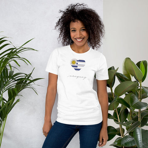 Uruguay Heart Unisex Tee