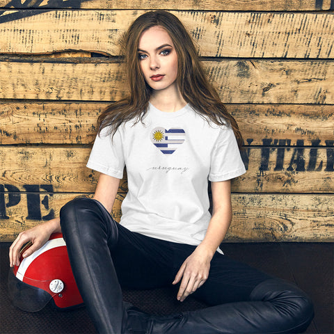 Uruguay Heart Unisex Tee