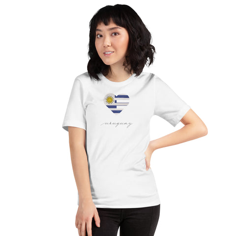 Uruguay Heart Unisex Tee