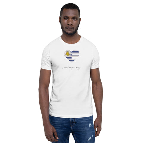 Uruguay Heart Unisex Tee