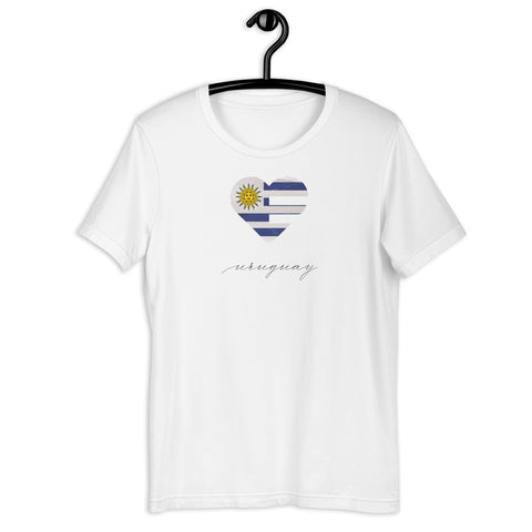 Uruguay Heart Unisex Tee