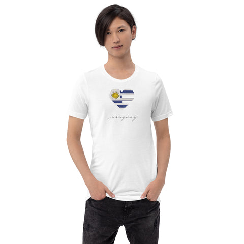 Uruguay Heart Unisex Tee