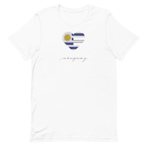 Uruguay Heart Unisex Tee