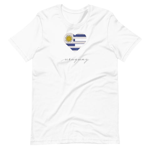 Uruguay Heart Unisex Tee