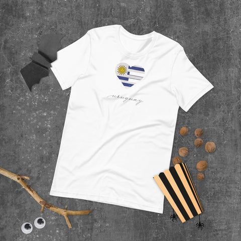 Uruguay Heart Unisex Tee