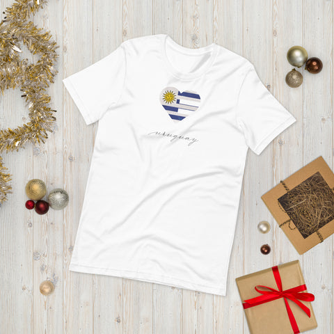 Uruguay Heart Unisex Tee