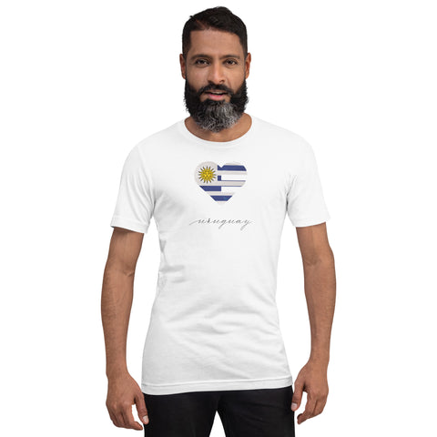 Uruguay Heart Unisex Tee