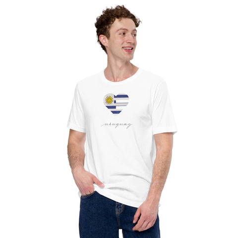 Uruguay Heart Unisex Tee
