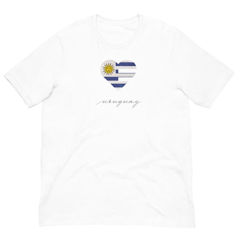 Uruguay Heart Unisex Tee