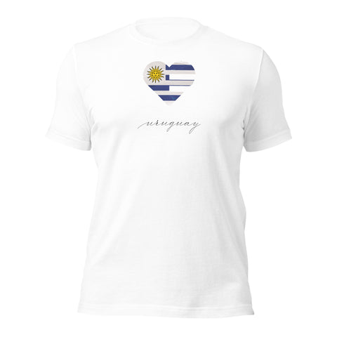 Uruguay Heart Unisex Tee
