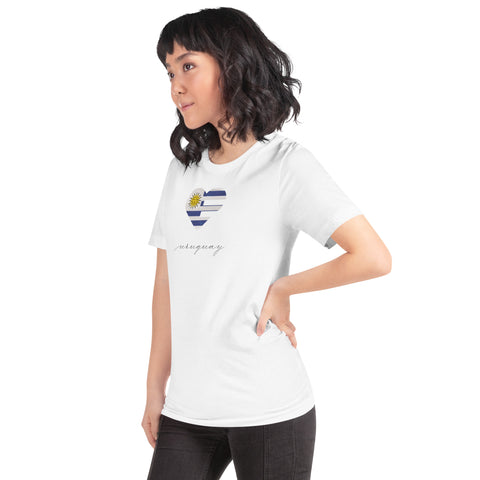 Uruguay Heart Unisex Tee