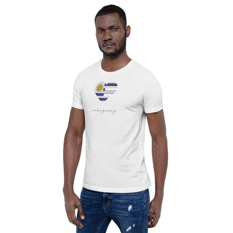 Uruguay Heart Unisex Tee